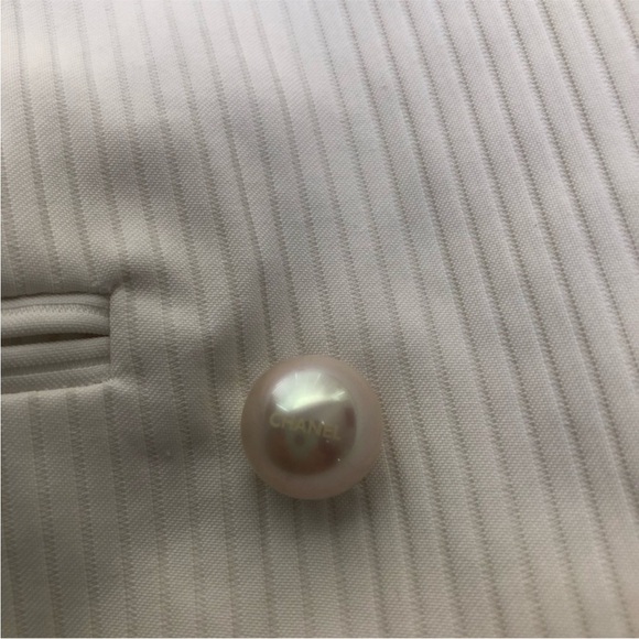 Authentic CHANEL Women's Cream Pantsuit - Picture 6 of 16